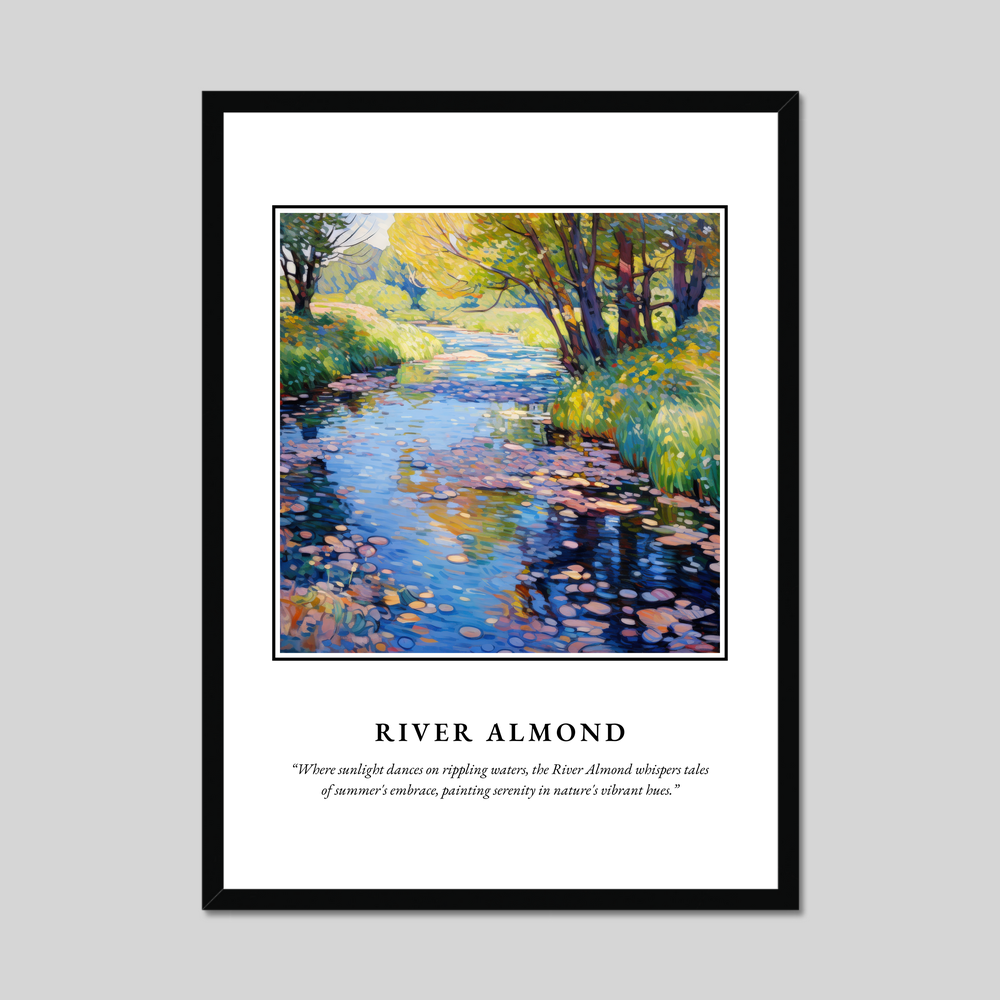 Poster in a black frame