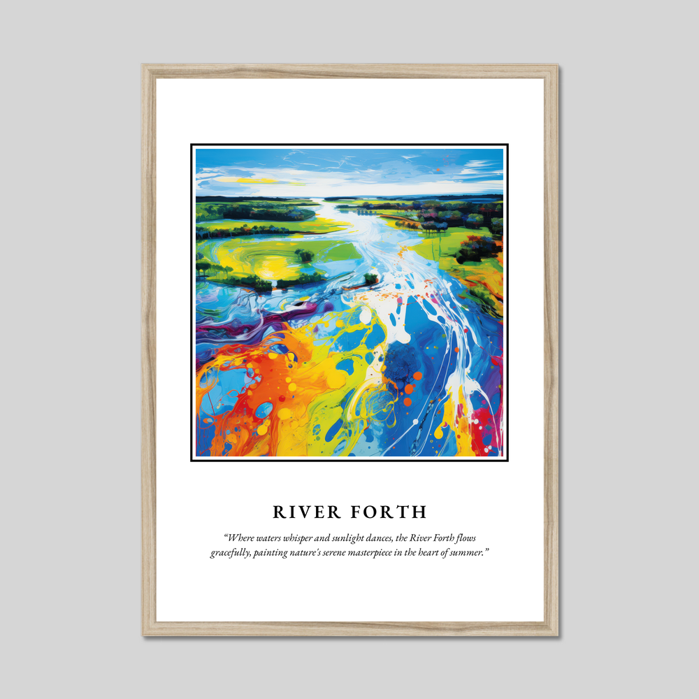 Poster in a natural frame