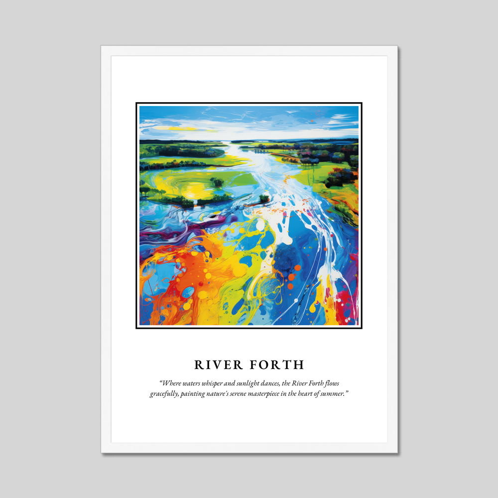 Poster in a white frame