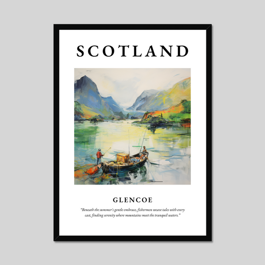 Poster of Glencoe, Scotland.