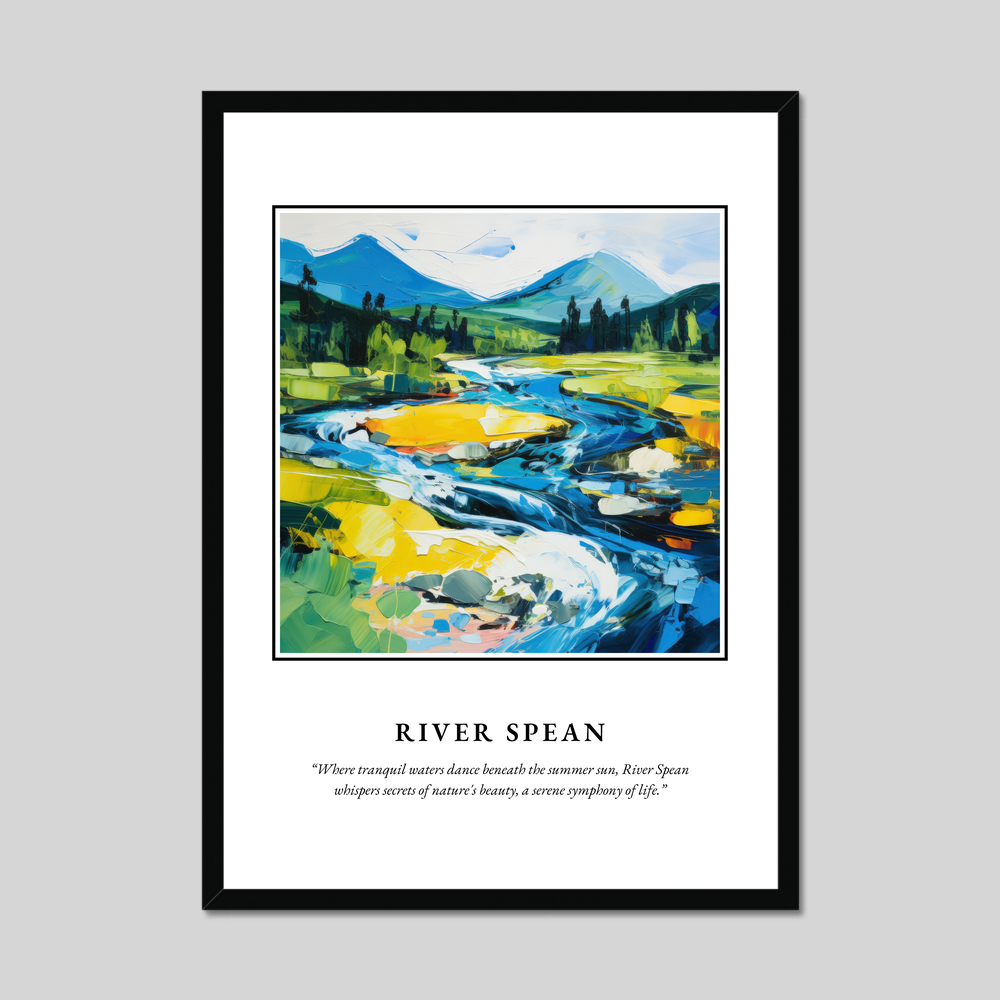 Poster in a black frame