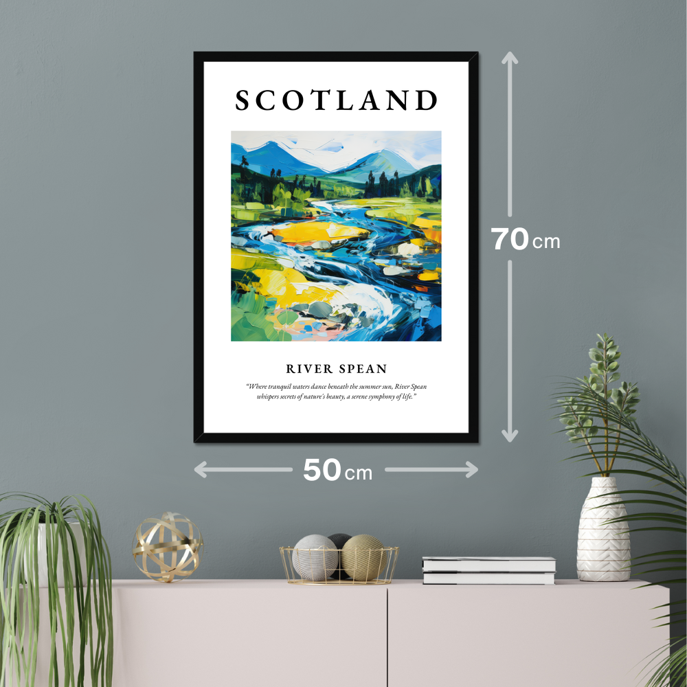 Poster of River Spean hanging on a wall