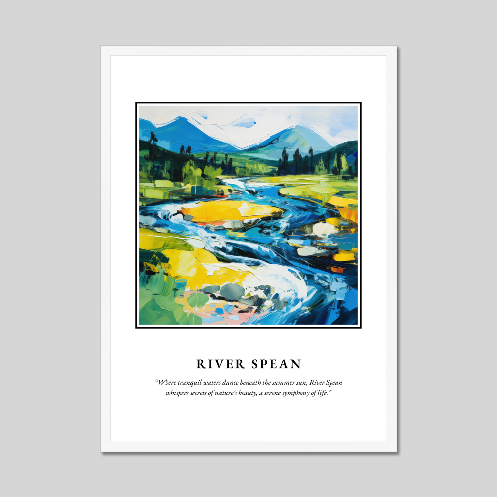 Poster in a white frame