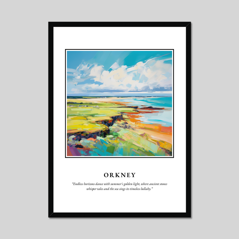 Poster in a black frame