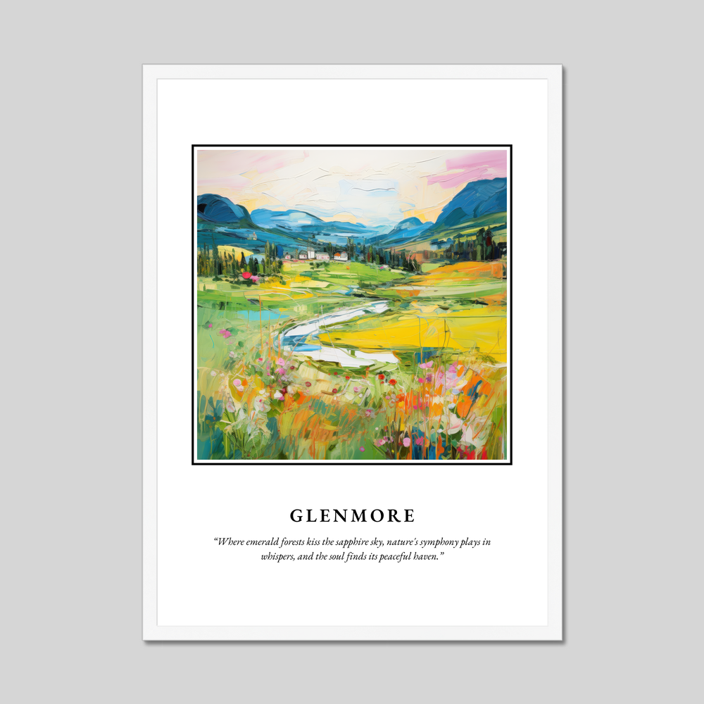 Poster in a white frame