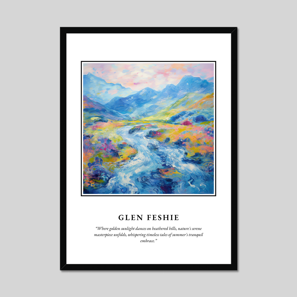 Poster in a black frame