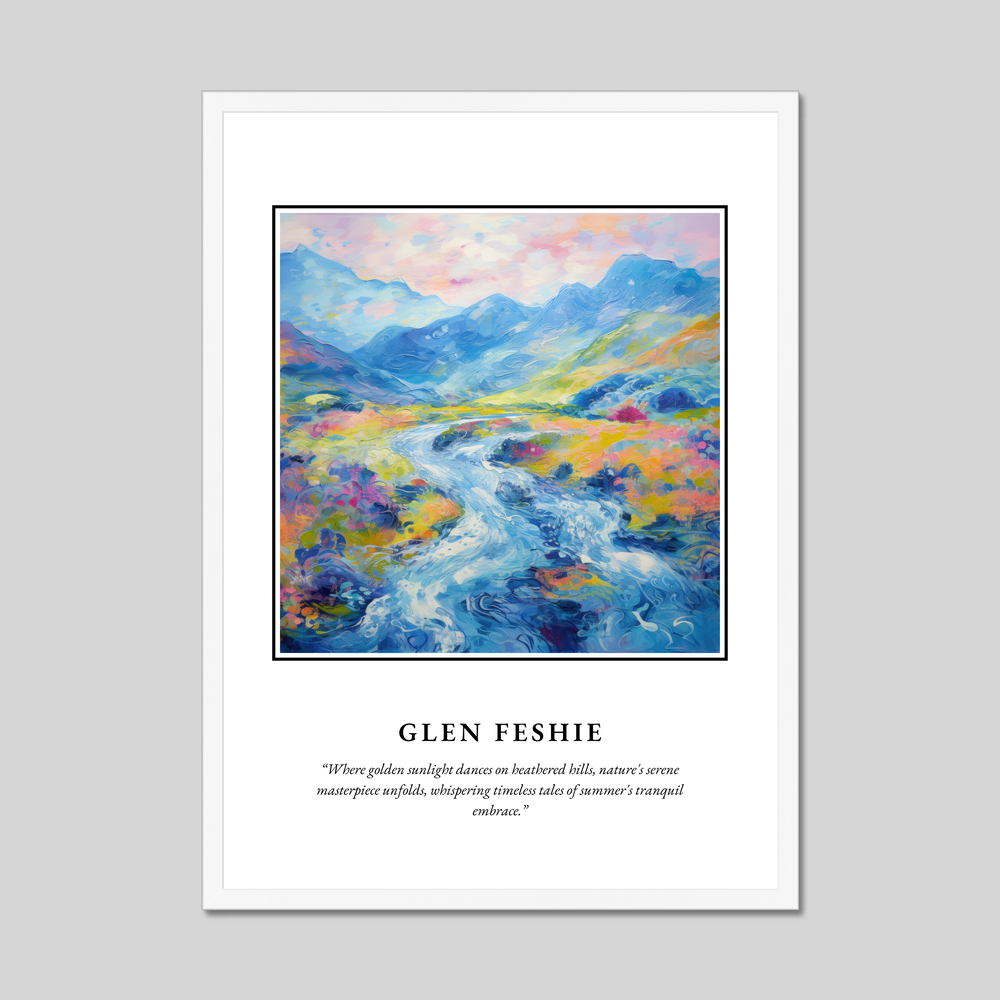 Poster in a white frame