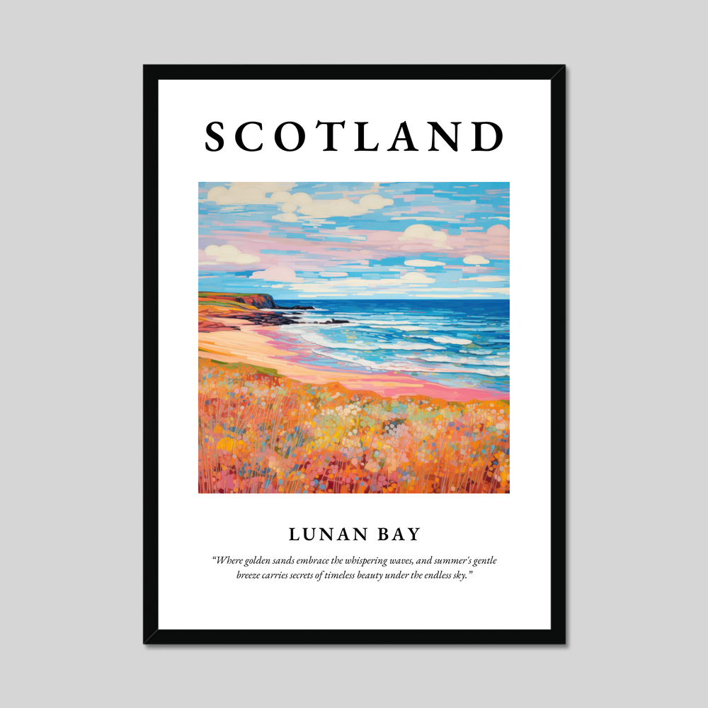 Poster of Lunan Bay, Scotland.