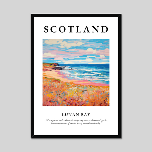 Poster of Lunan Bay, Scotland.