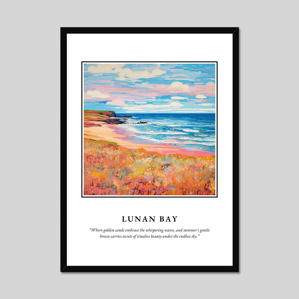 Poster in a black frame