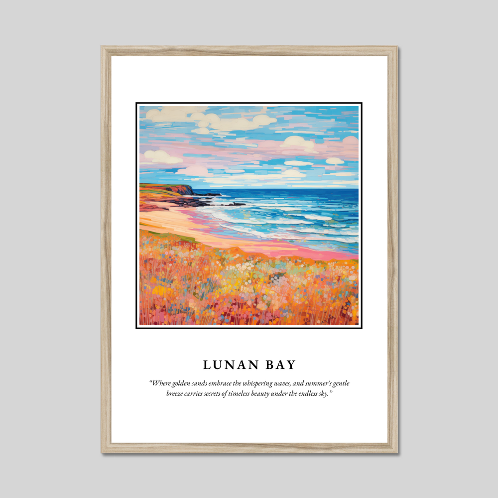 Poster in a natural frame