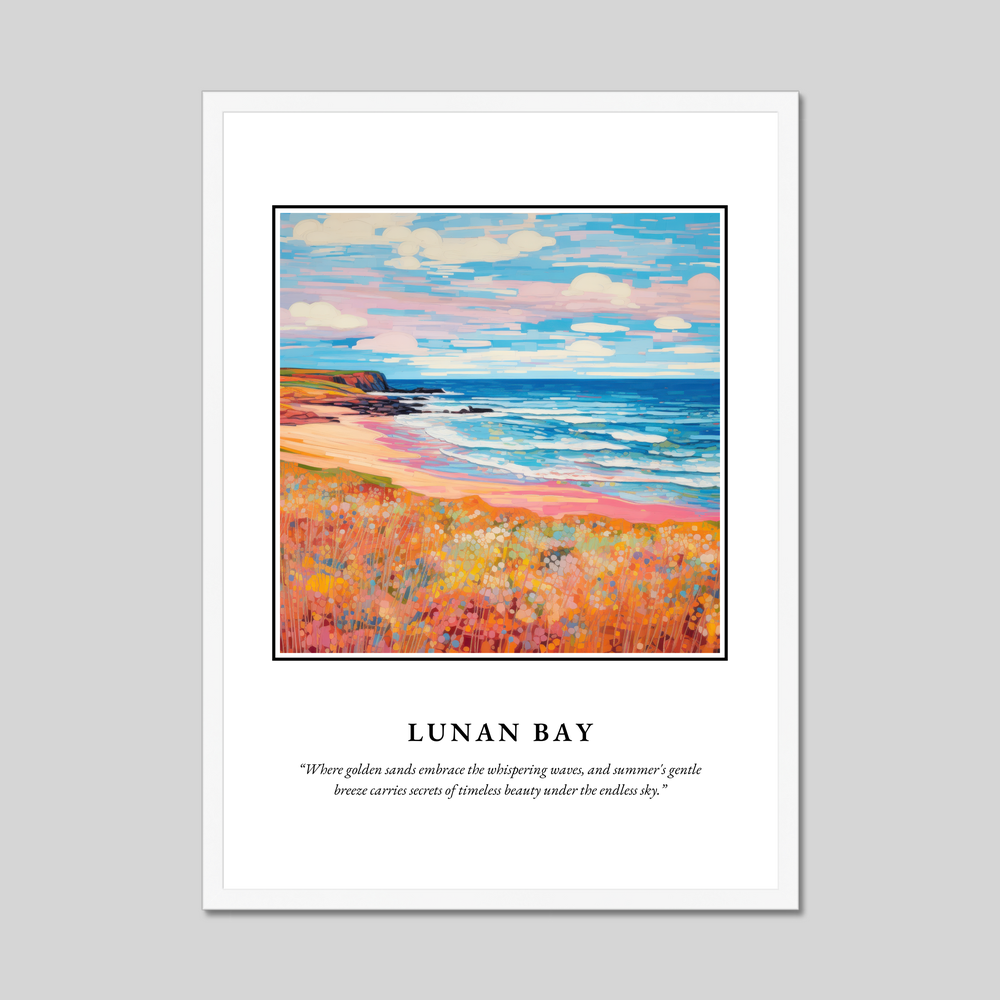 Poster in a white frame