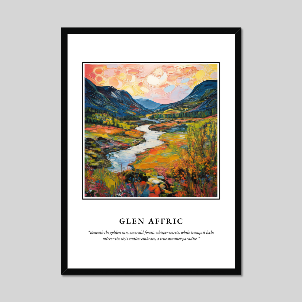 Poster in a black frame