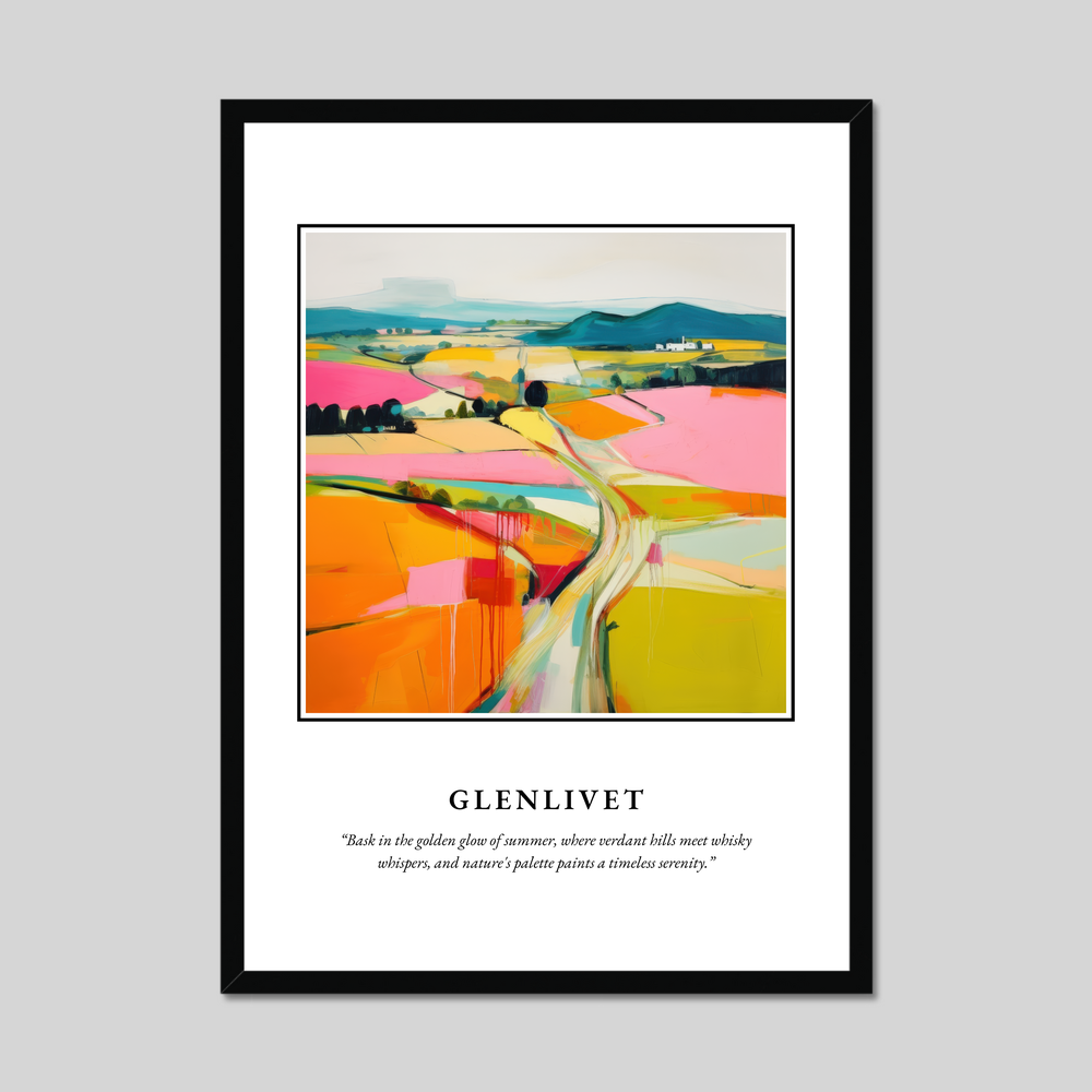 Poster in a black frame