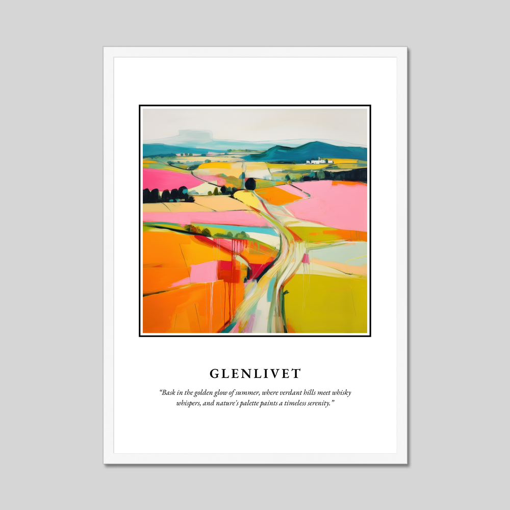 Poster in a white frame