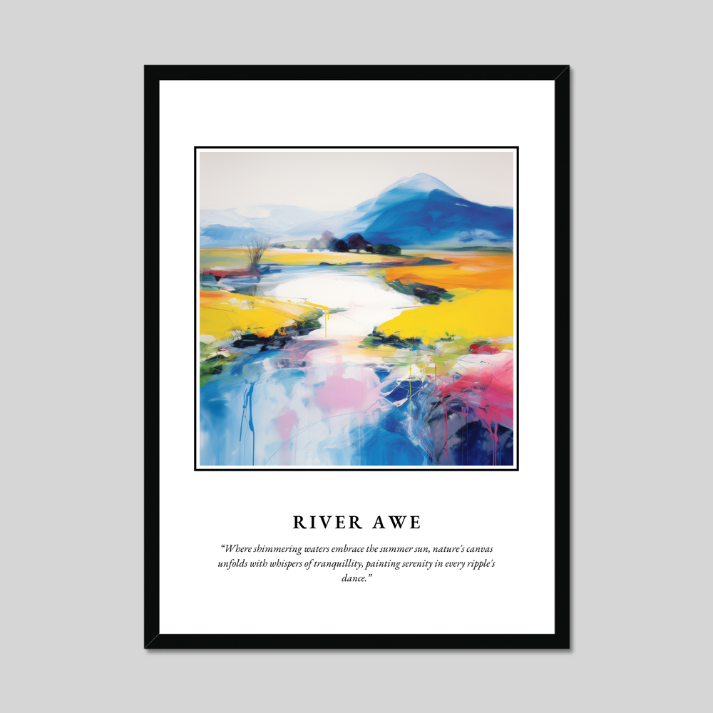 Poster in a black frame