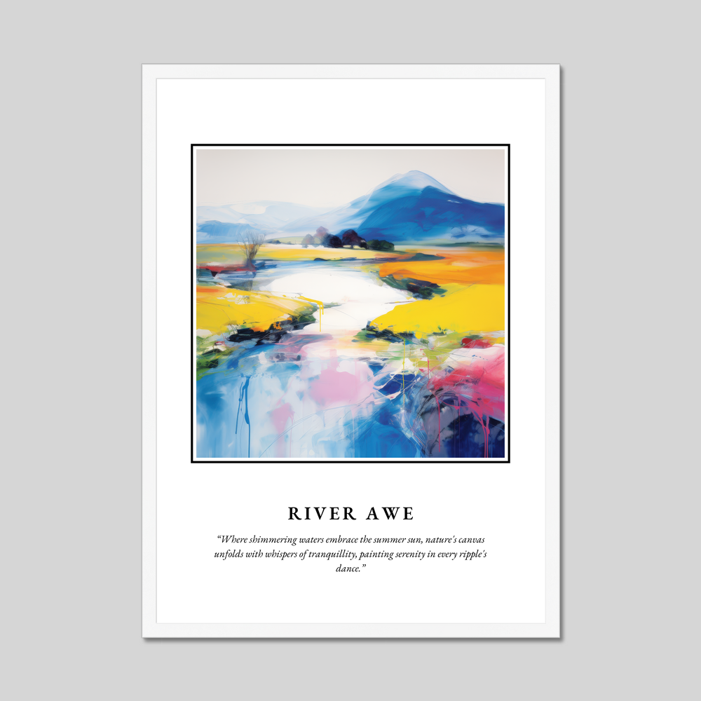 Poster in a white frame