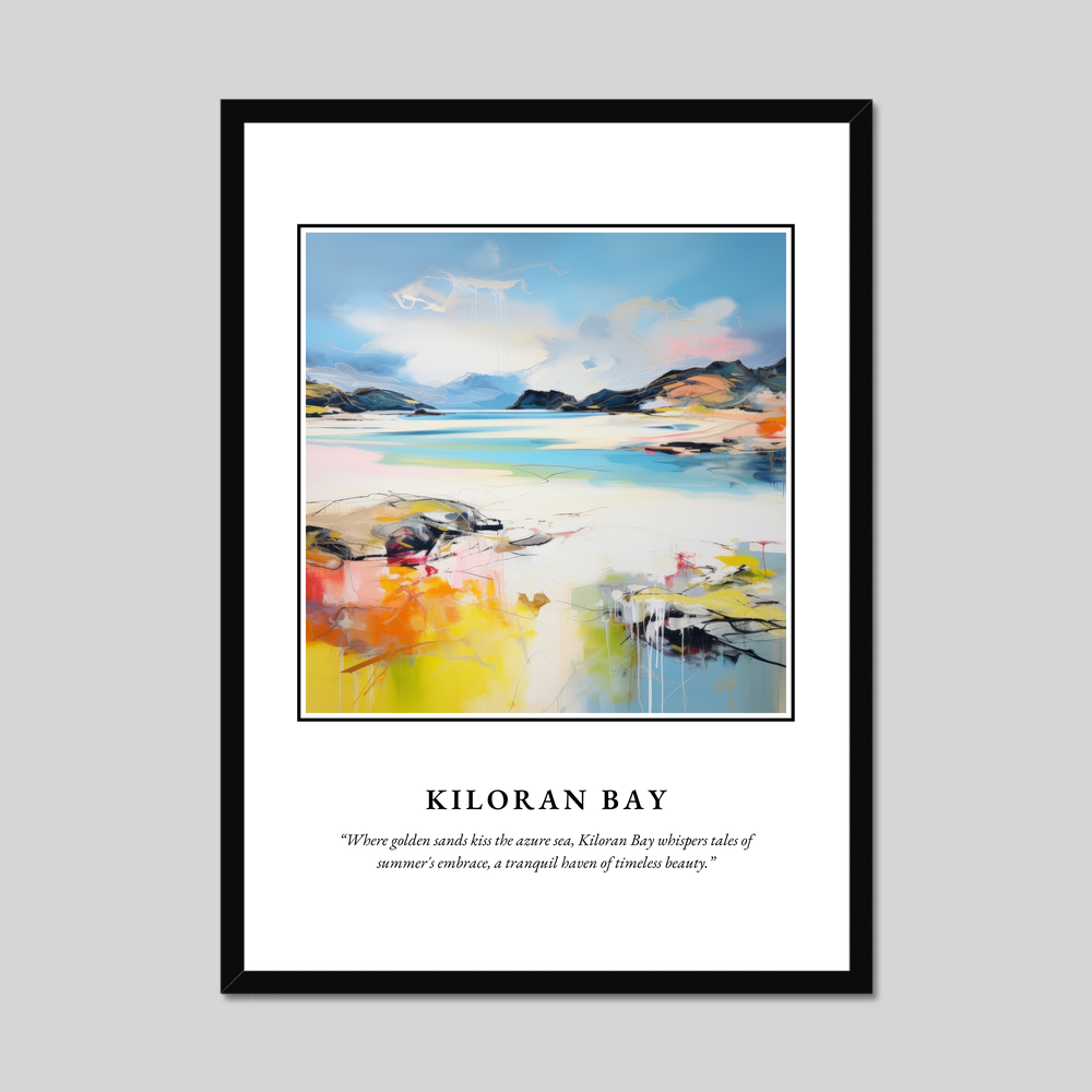 Poster in a black frame