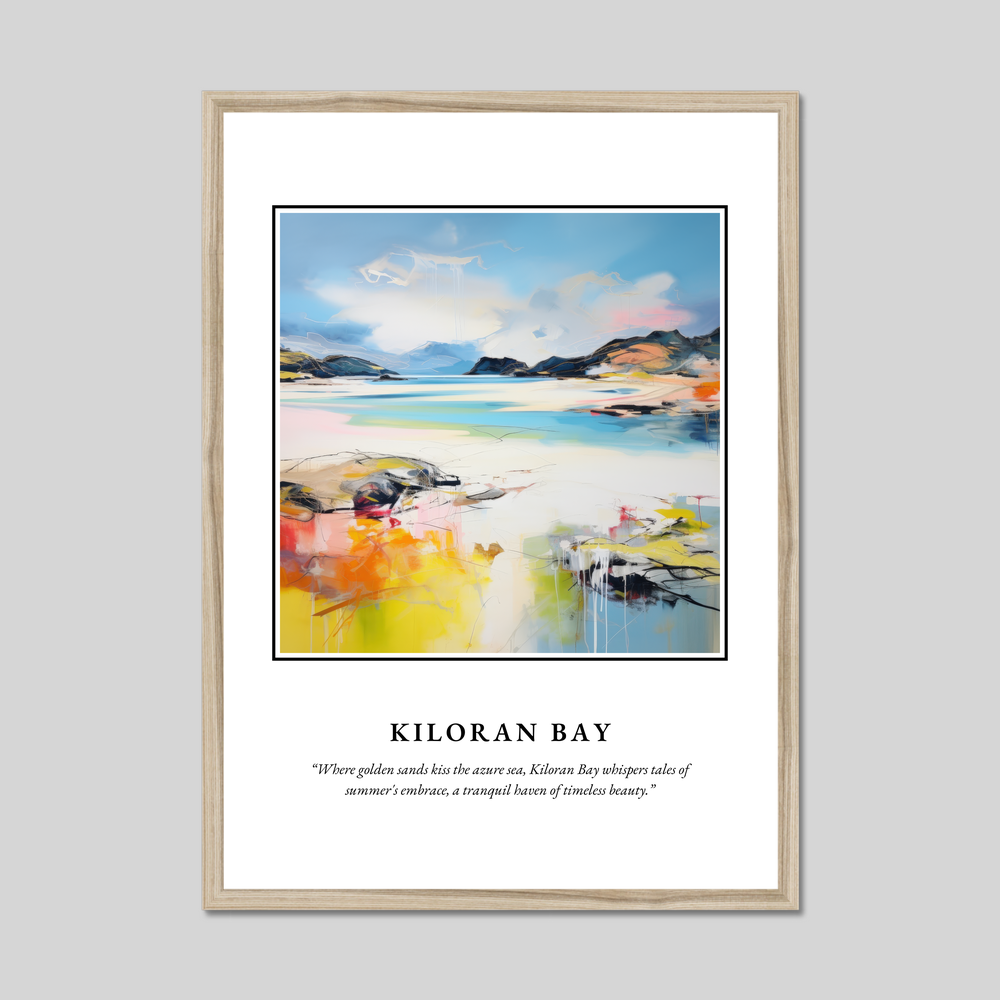 Poster in a natural frame