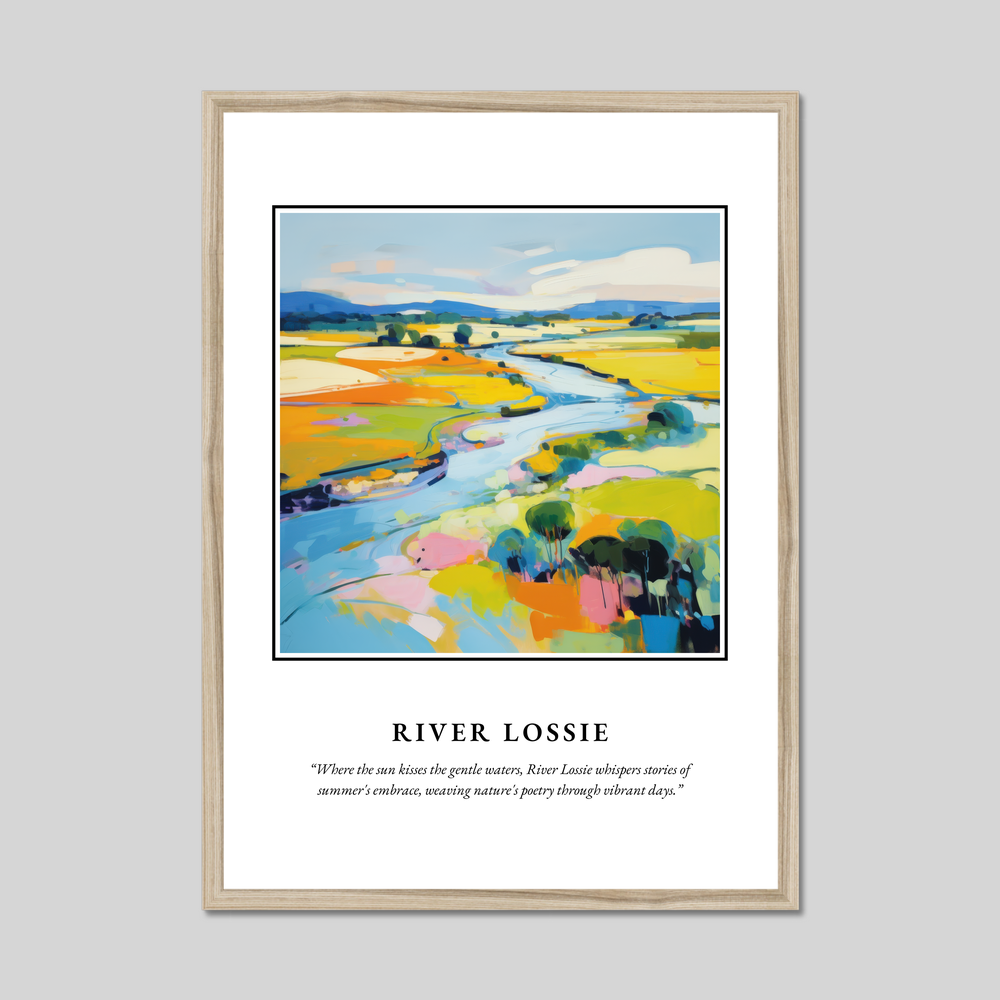 Poster in a natural frame