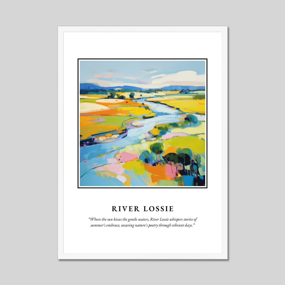 Poster in a white frame