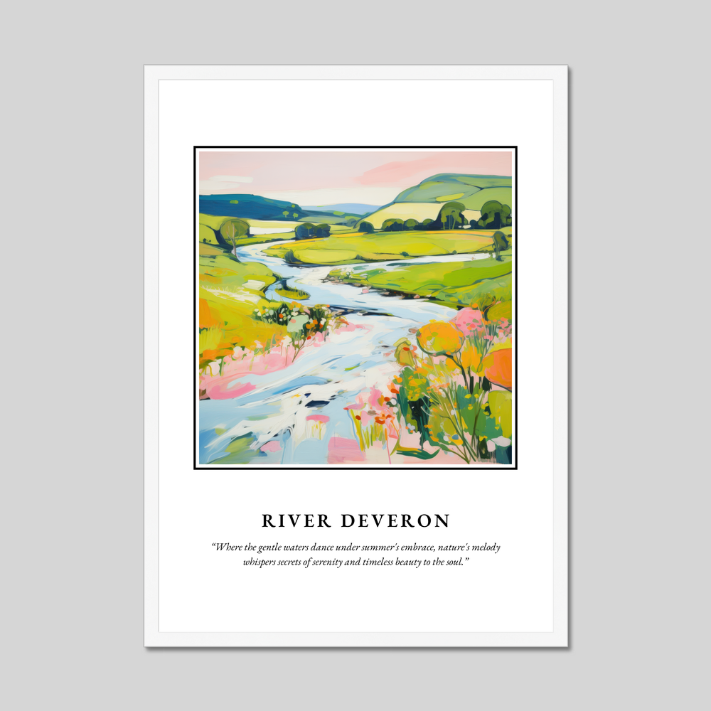 Poster in a white frame