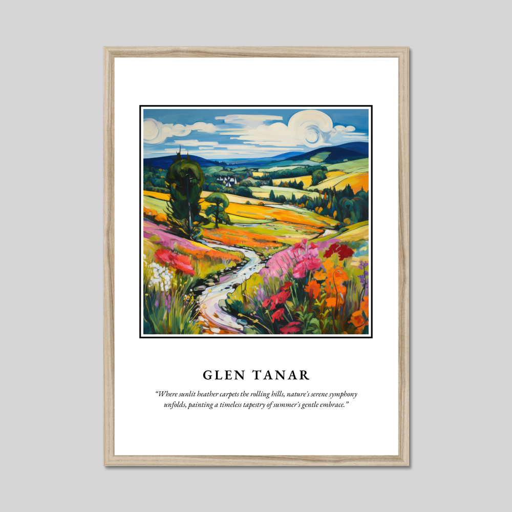 Poster in a natural frame