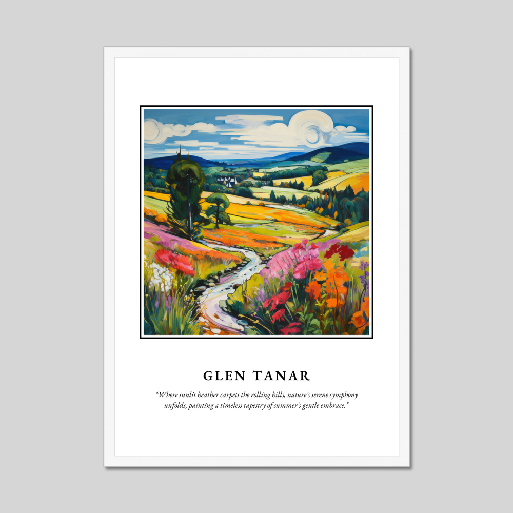 Poster in a white frame