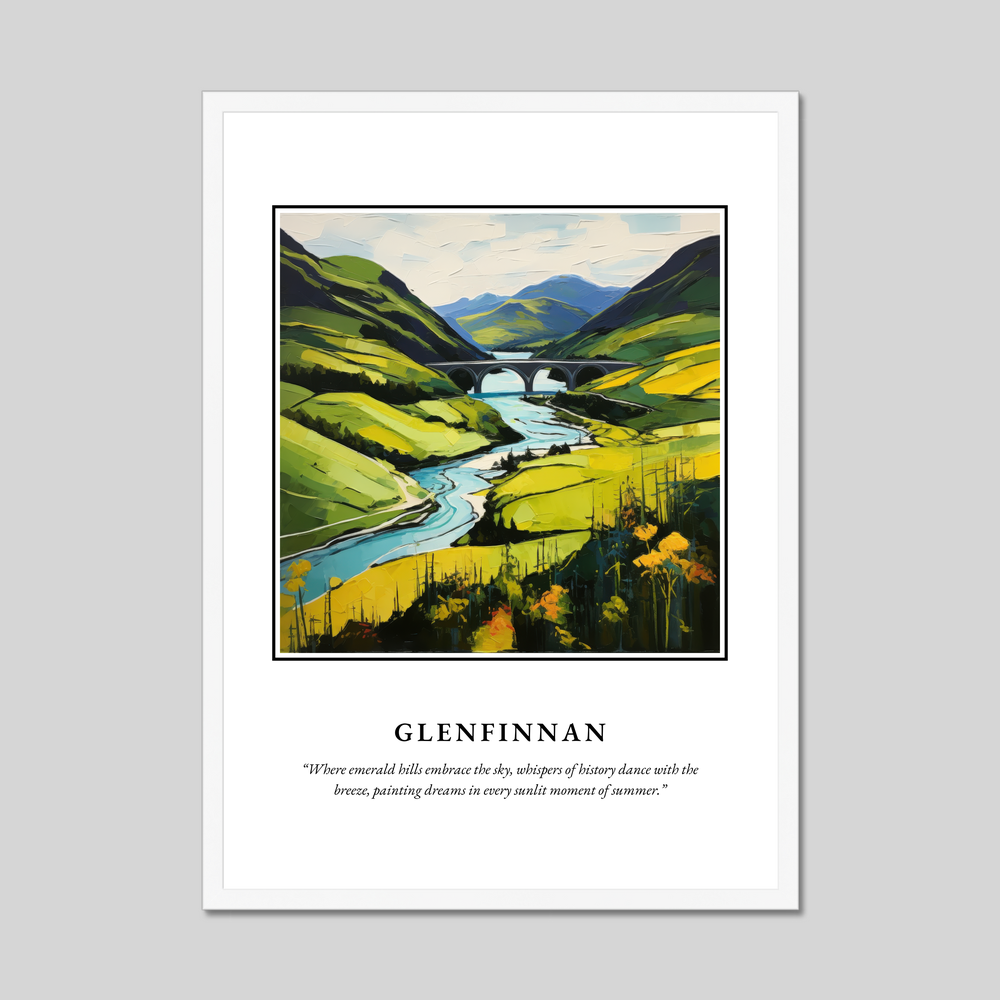 Poster in a white frame