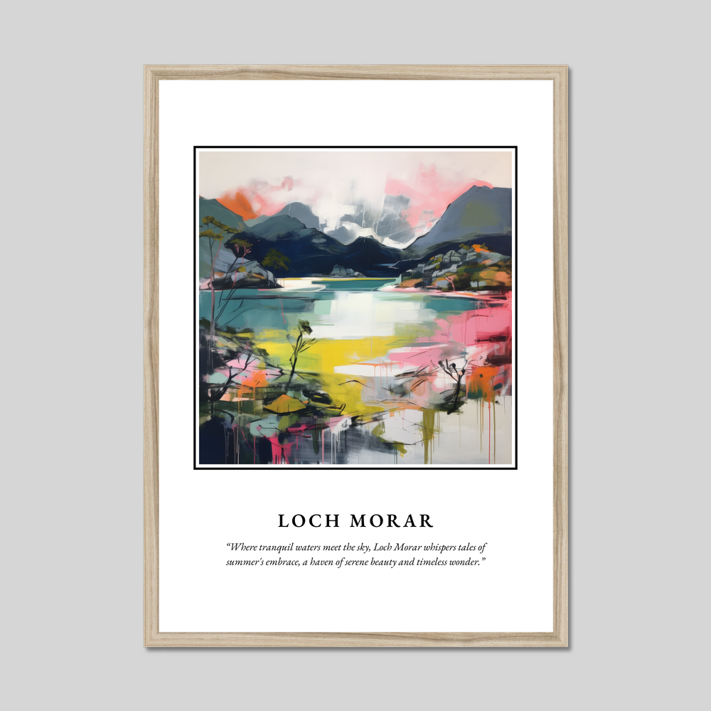 Poster in a natural frame