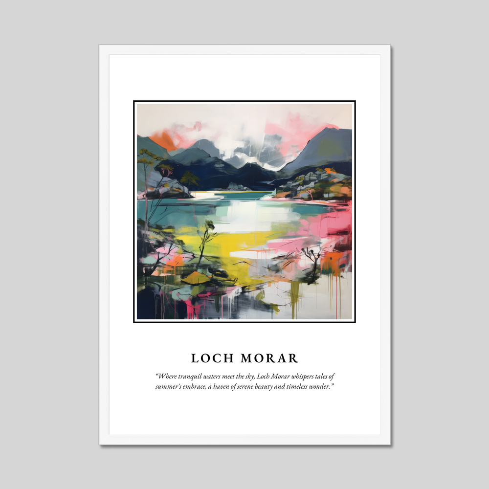 Poster in a white frame