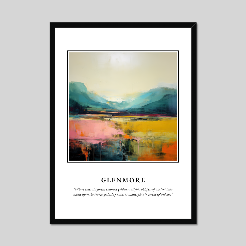 Poster in a black frame