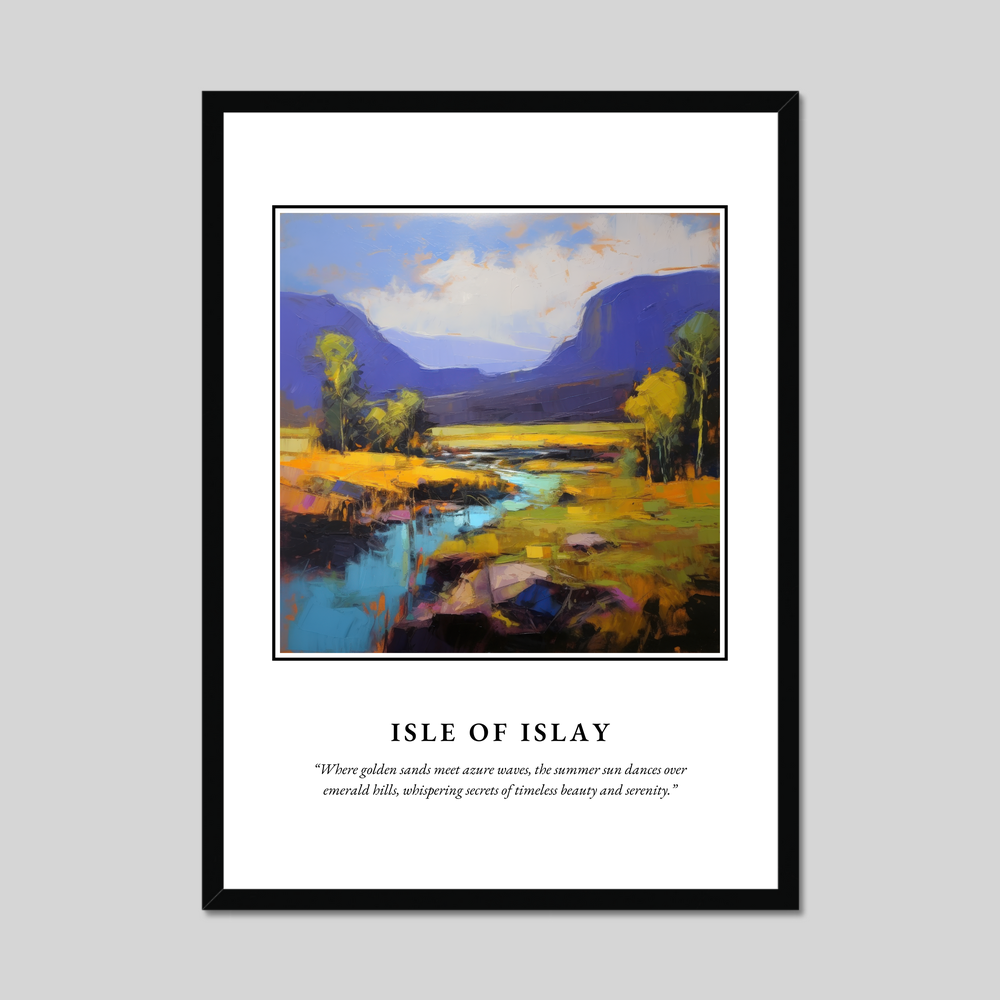 Poster in a black frame