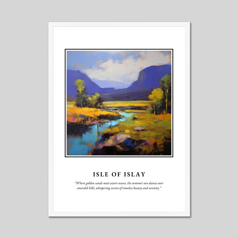 Poster in a white frame