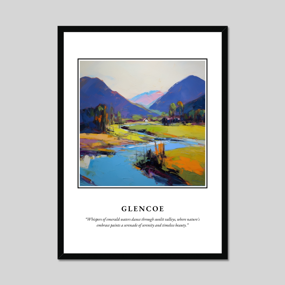 Poster in a black frame