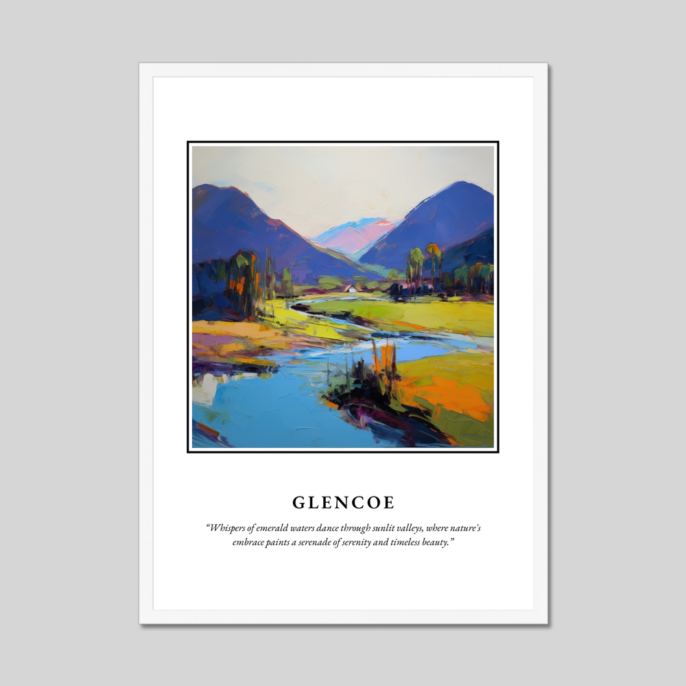 Poster in a white frame