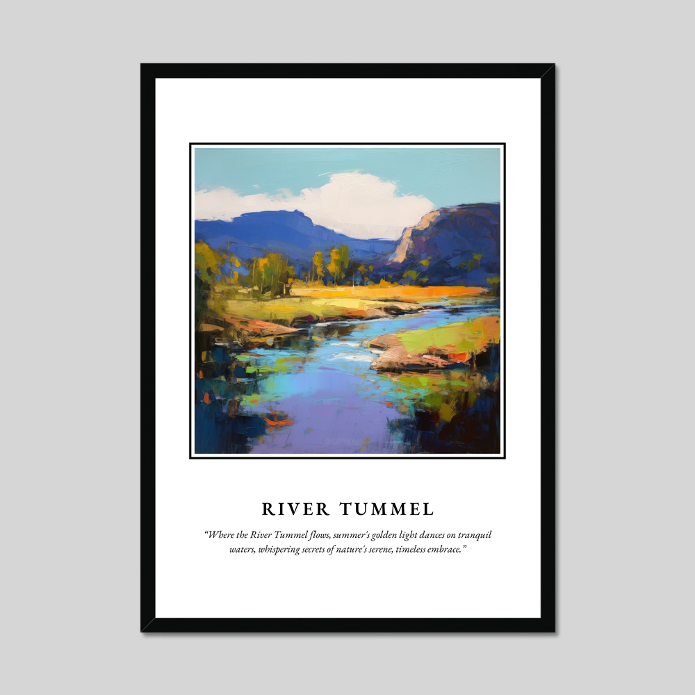 Poster in a black frame