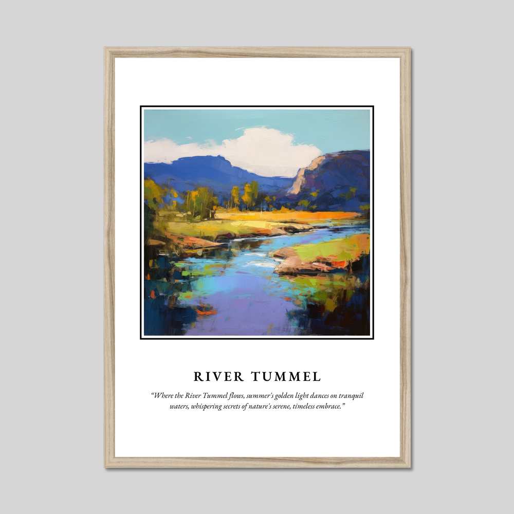 Poster in a natural frame