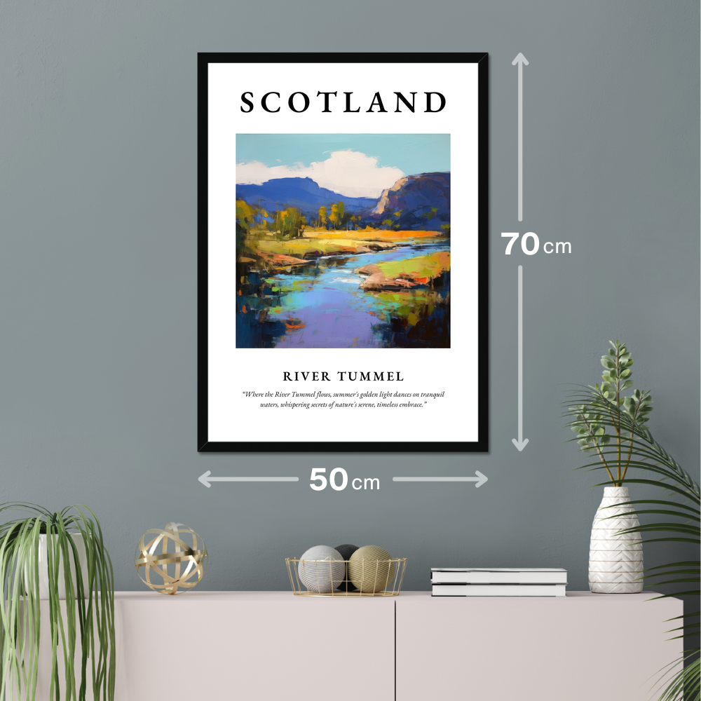 Poster of River Tummel hanging on a wall