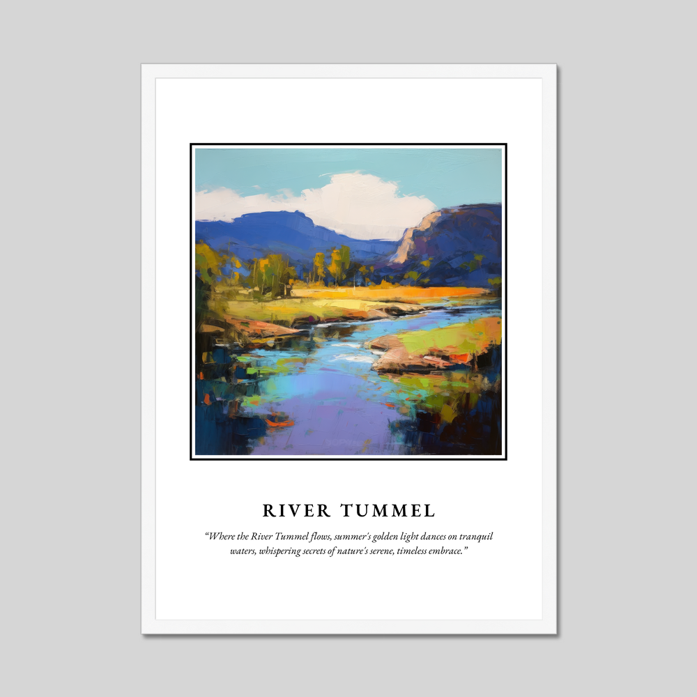 Poster in a white frame