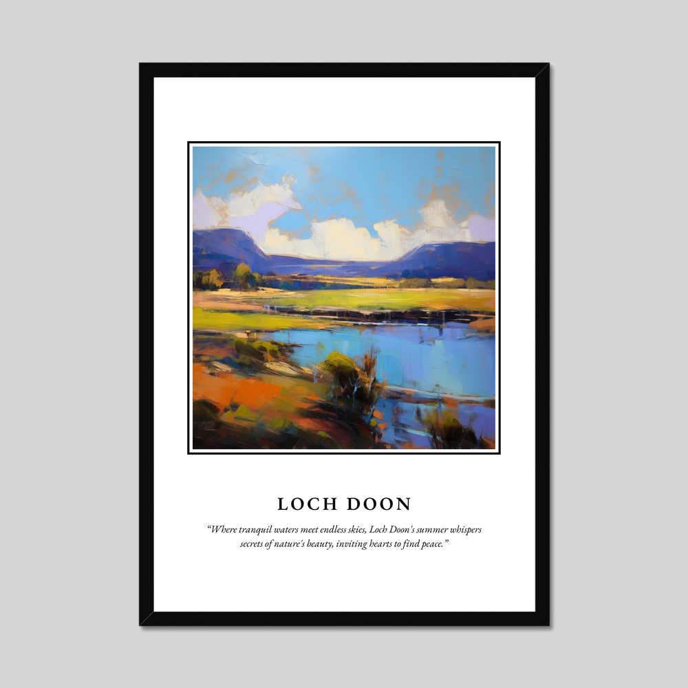 Poster in a black frame