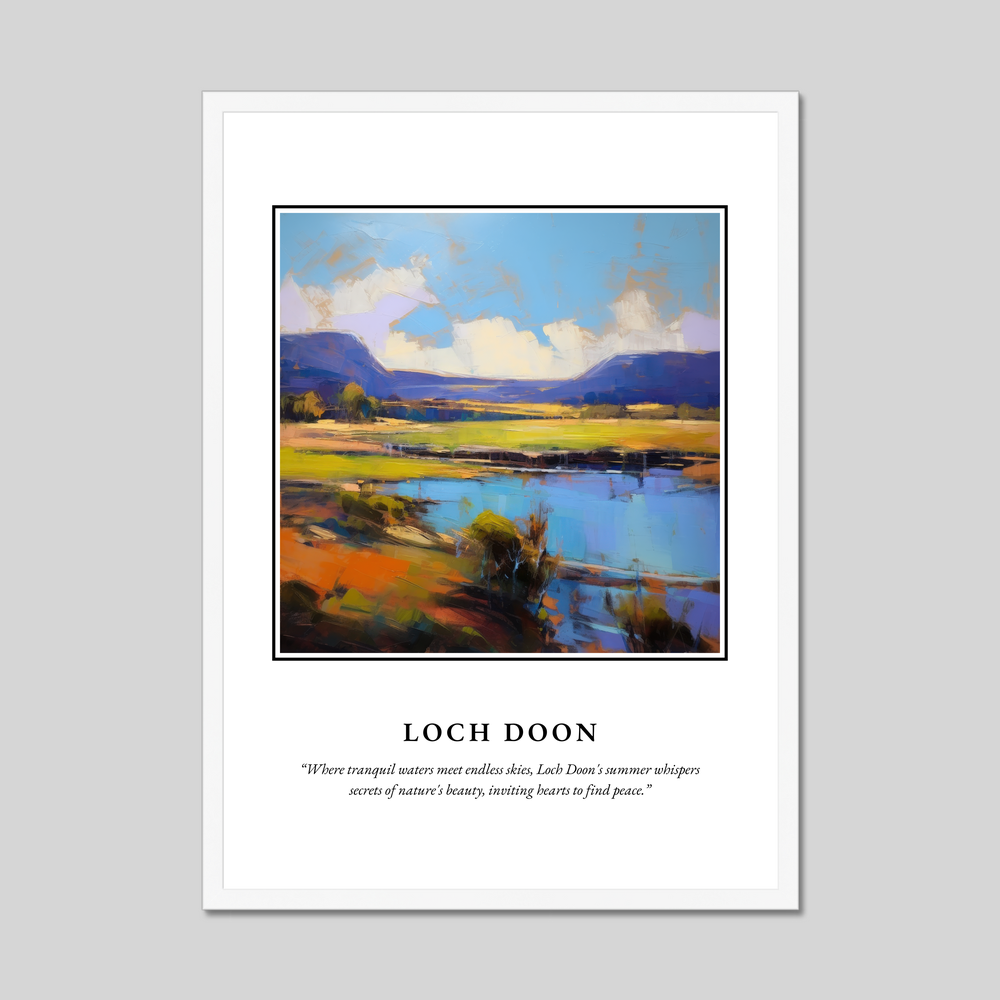 Poster in a white frame