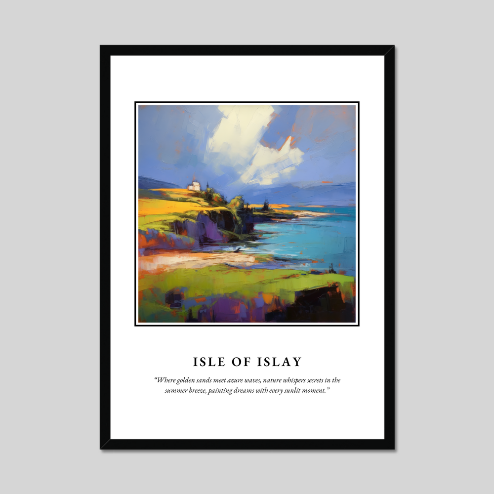 Poster in a black frame