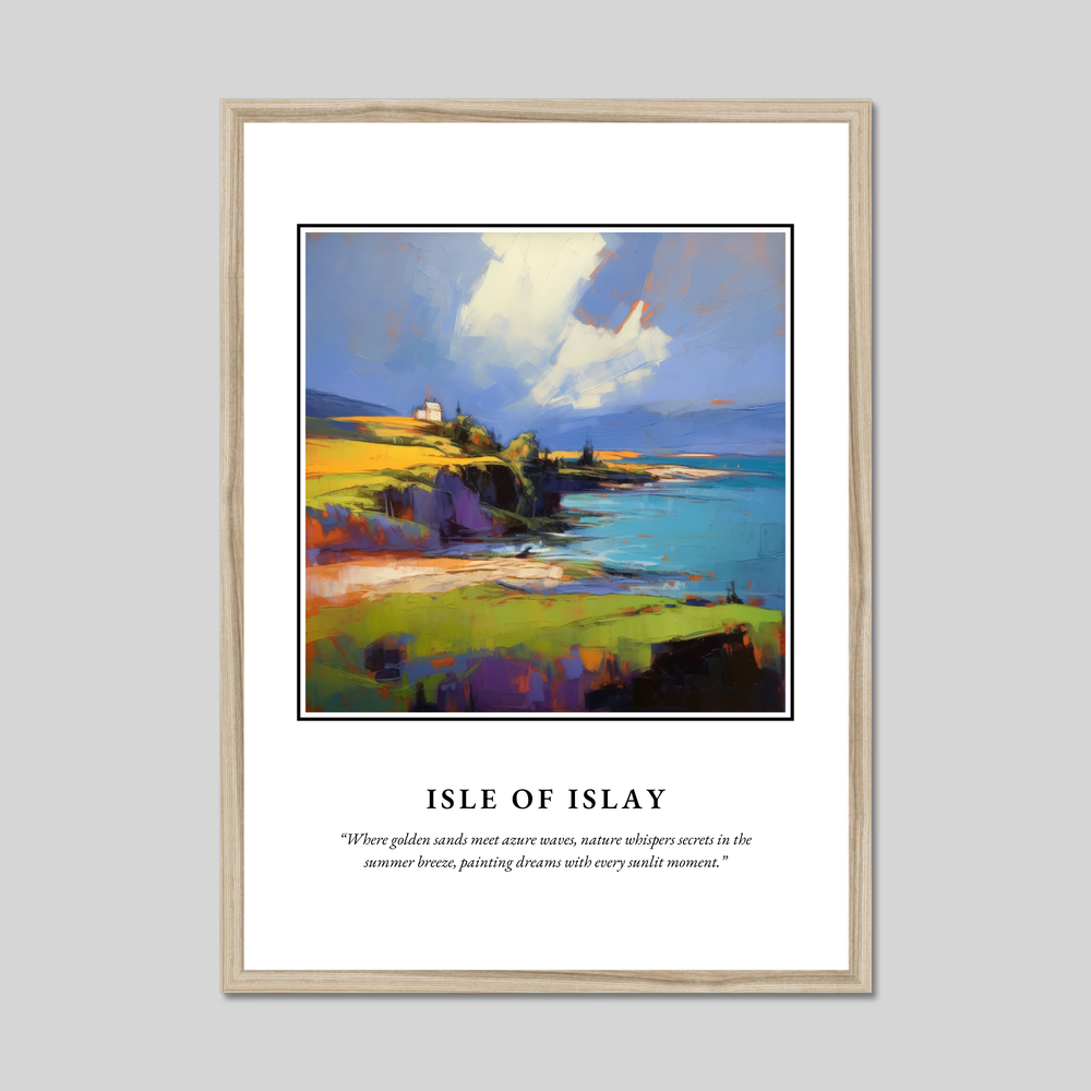 Poster in a natural frame