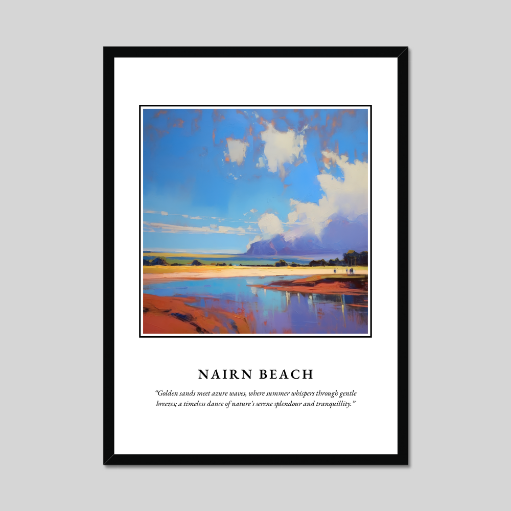 Poster in a black frame