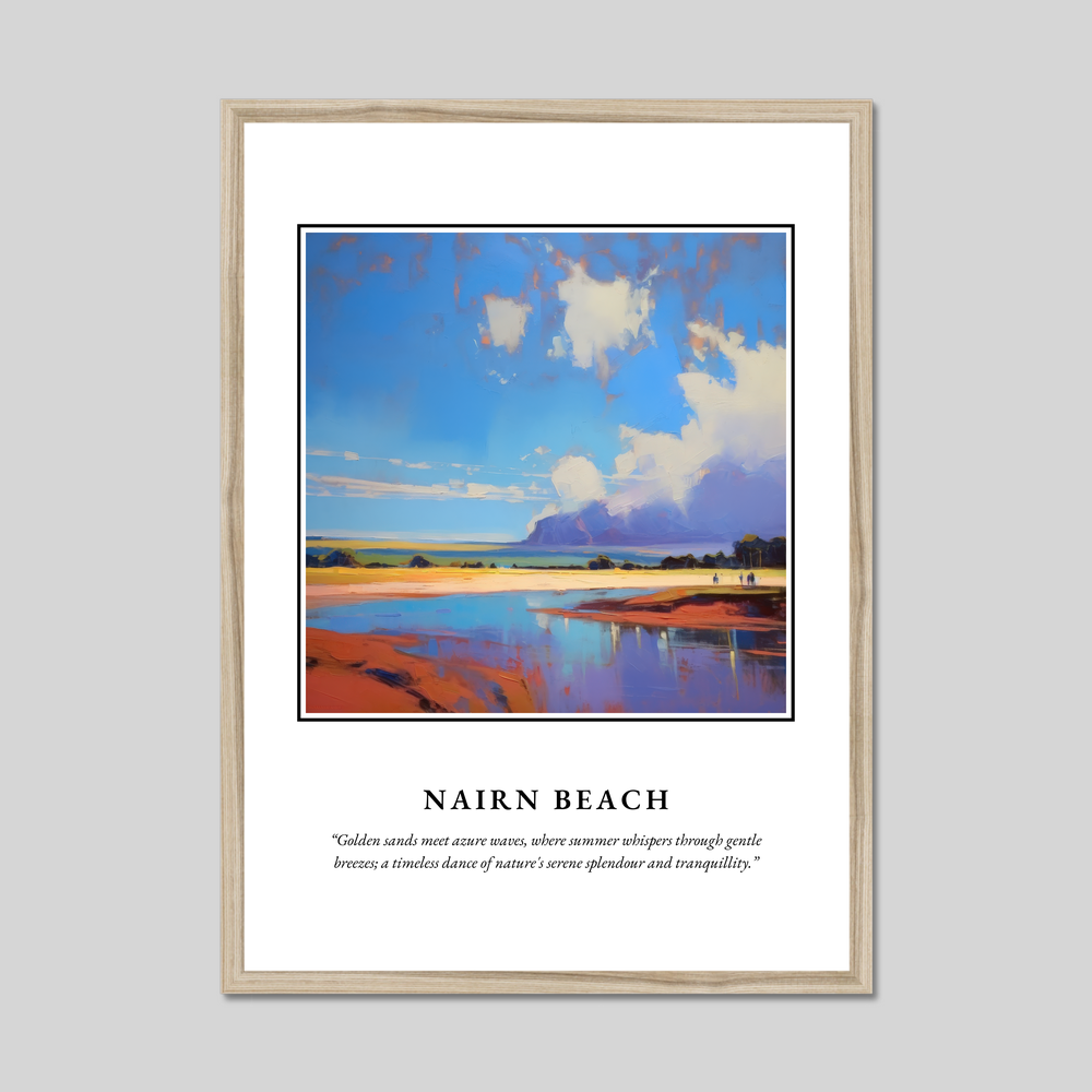 Poster in a natural frame