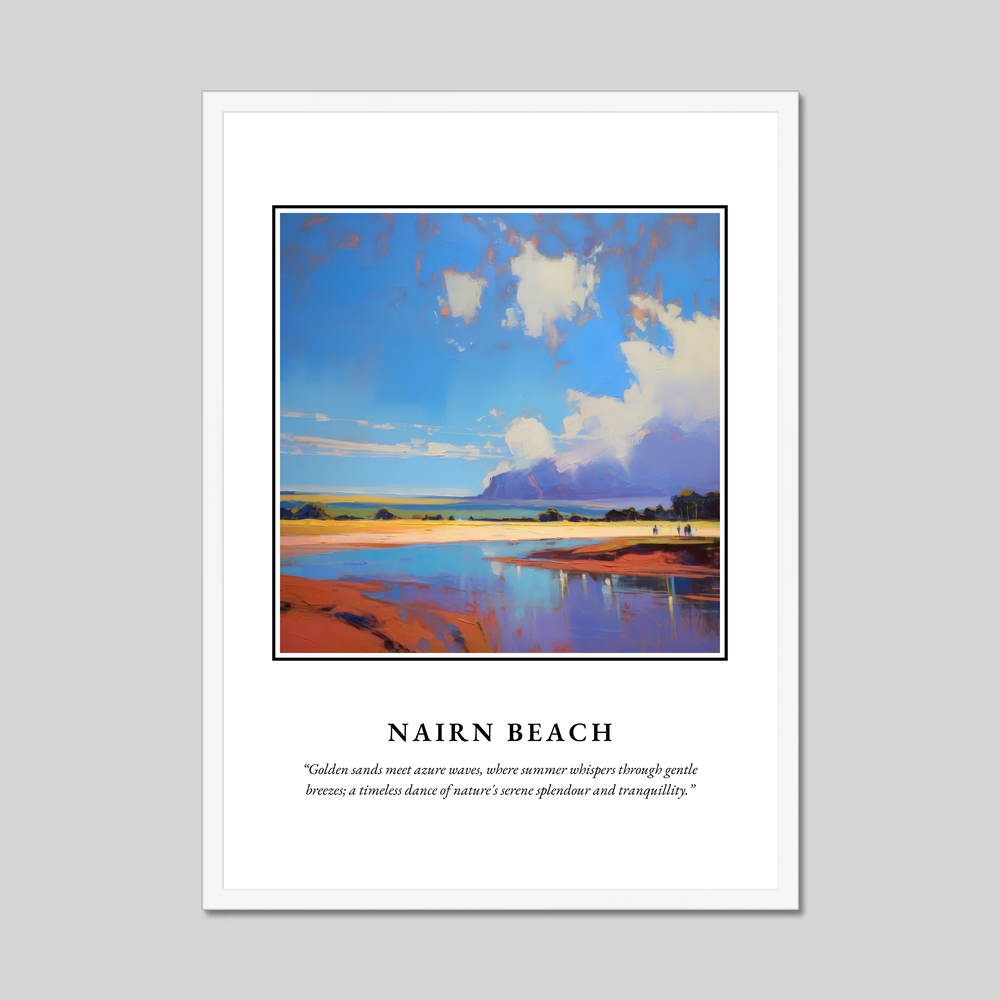 Poster in a white frame