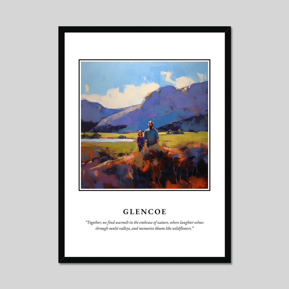 Poster in a black frame