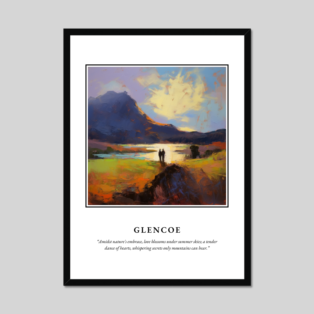 Poster in a black frame