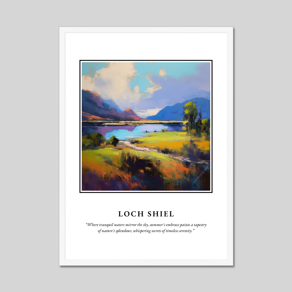 Poster in a white frame